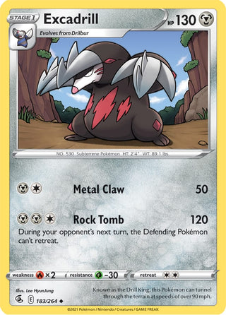 Excadrill - Reverse Holo - 183/264 - Fusion Strike