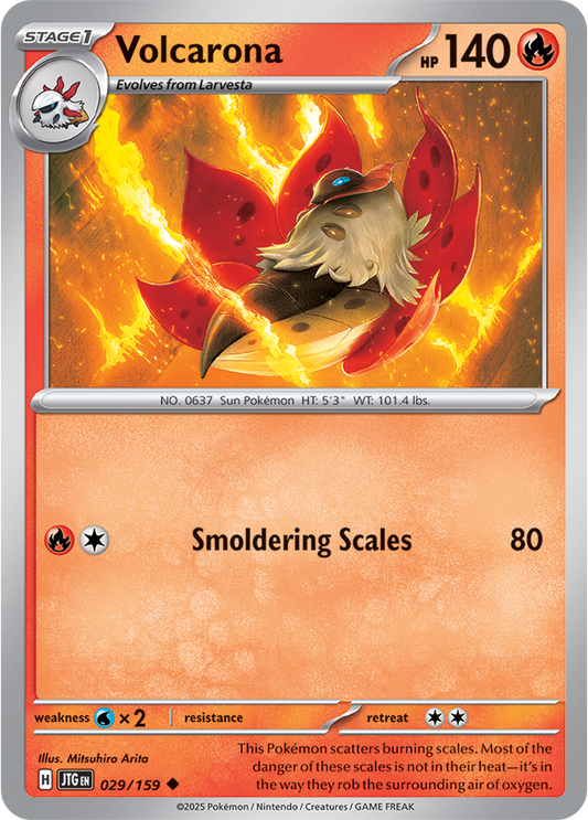 Volcarona - Reverse Holo - 029/159 - Journey Together