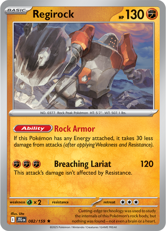 Regirock - Holo - 082/159 - Journey Together