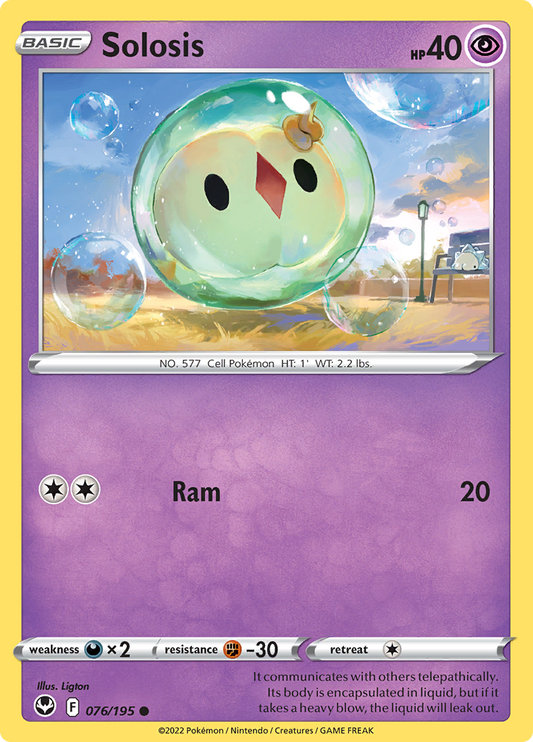 Solosis - Reverse Holo - 076/195 - Silver Tempest