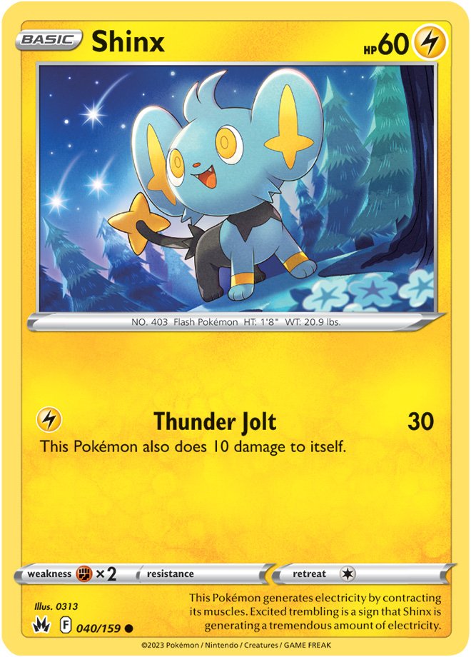 Shinx - Reverse Holo - 040/159 - Crown Zenith