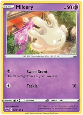 Milcery - Reverse Holo - 080/185 - Vivid Voltage