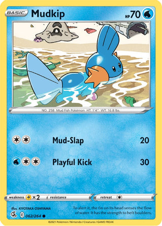 Mudkip - Reverse Holo - 062/264 - Fusion Strike