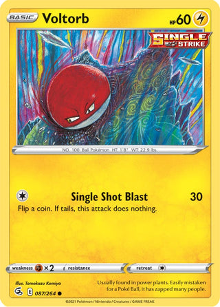 Voltorb - Reverse Holo - 087/264 - Fusion Strike